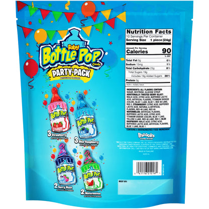 Baby Bottle Pop Party  Wrapped Lollipops  Powdered Sugar Dip In Assorted Fruity Flavors,care