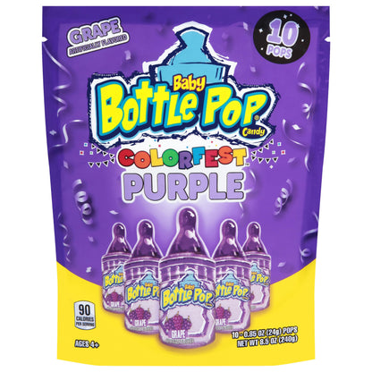 Baby Bottle Pop Party  Wrapped Lollipops  Powdered Sugar Dip In Assorted Fruity Flavors,care