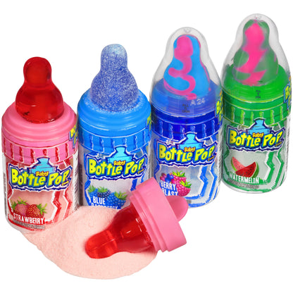 Baby Bottle Pop Party  Wrapped Lollipops  Powdered Sugar Dip In Assorted Fruity Flavors,care