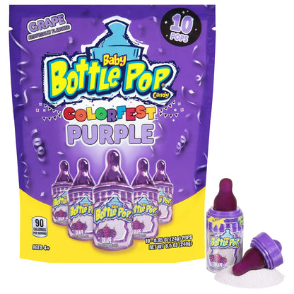 Baby Bottle Pop Party  Wrapped Lollipops  Powdered Sugar Dip In Assorted Fruity Flavors,care