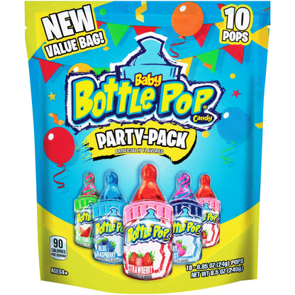 Baby Bottle Pop Party  Wrapped Lollipops  Powdered Sugar Dip In Assorted Fruity Flavors,care